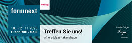 formnext trade fair in Frankfurt am Main – November 18–21, 2025
