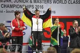 World champion Szilvia Szarvas on the podium